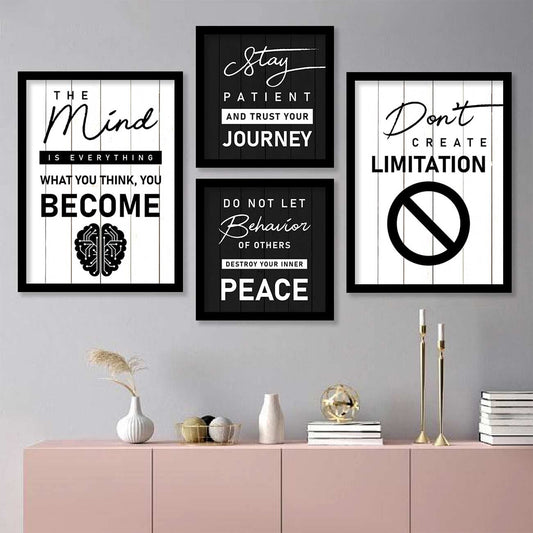 Motivational Quotes Framed Posters For Home And Office Wall Decor