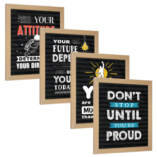 Motivational Quotes Frames - Framed Posters - Quotes Wall Frames - Photos with Quotes