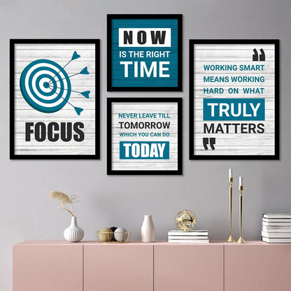 Motivational Quotes Framed Posters for Decoration - Wall Frames for Home and Office Wall Decor