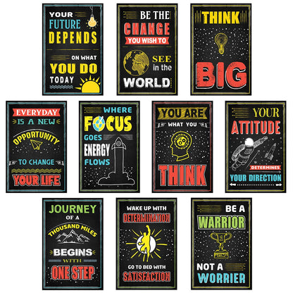 Motivational Inspirational Abstract Wall Posters for Boys Room